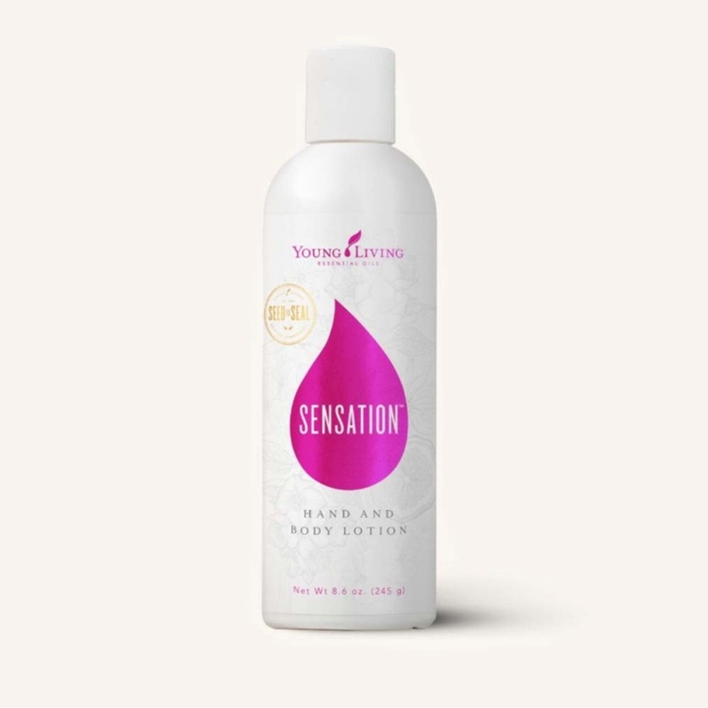 Young Living Sensation Lotion with Pink Accent